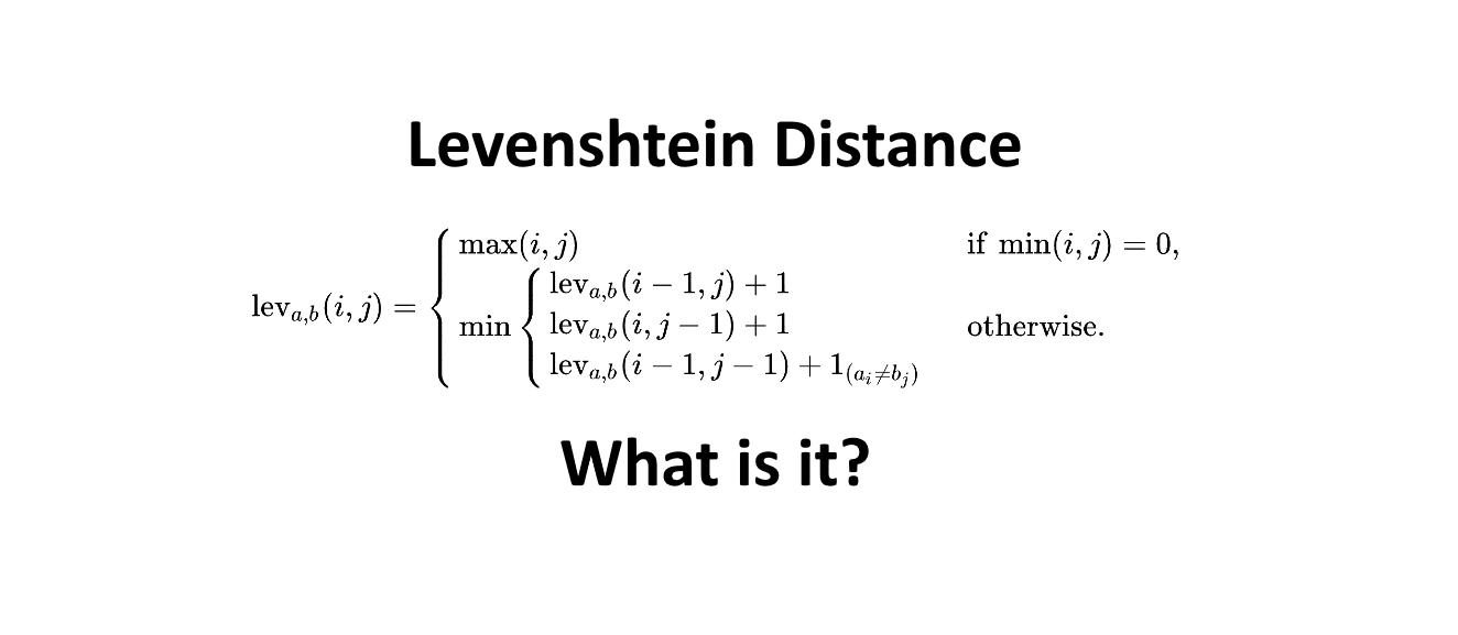 编辑距离（Levenshtein Distance）